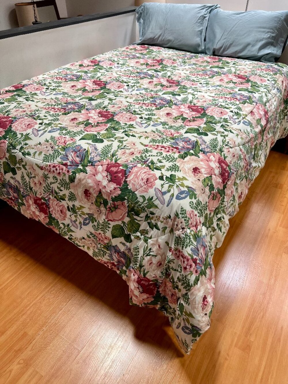 Vintage Waverly Spring Fever Floral Cottagecore Comforter Queen Size